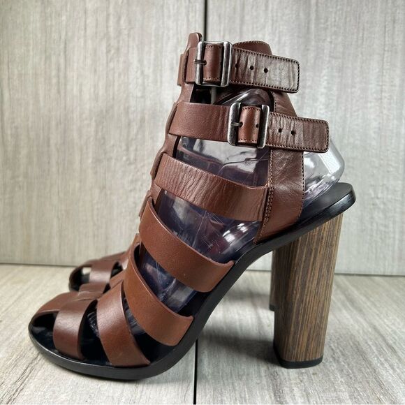 Vince Nicolette Chunky Heel Sandal Platform Gladiator Strap Shoe Women’s Size 10 - Picture 3 of 10